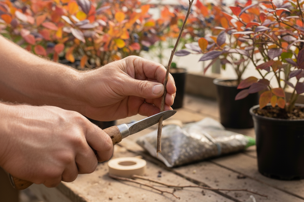 ブルーベリーの接ぎ木のやり方