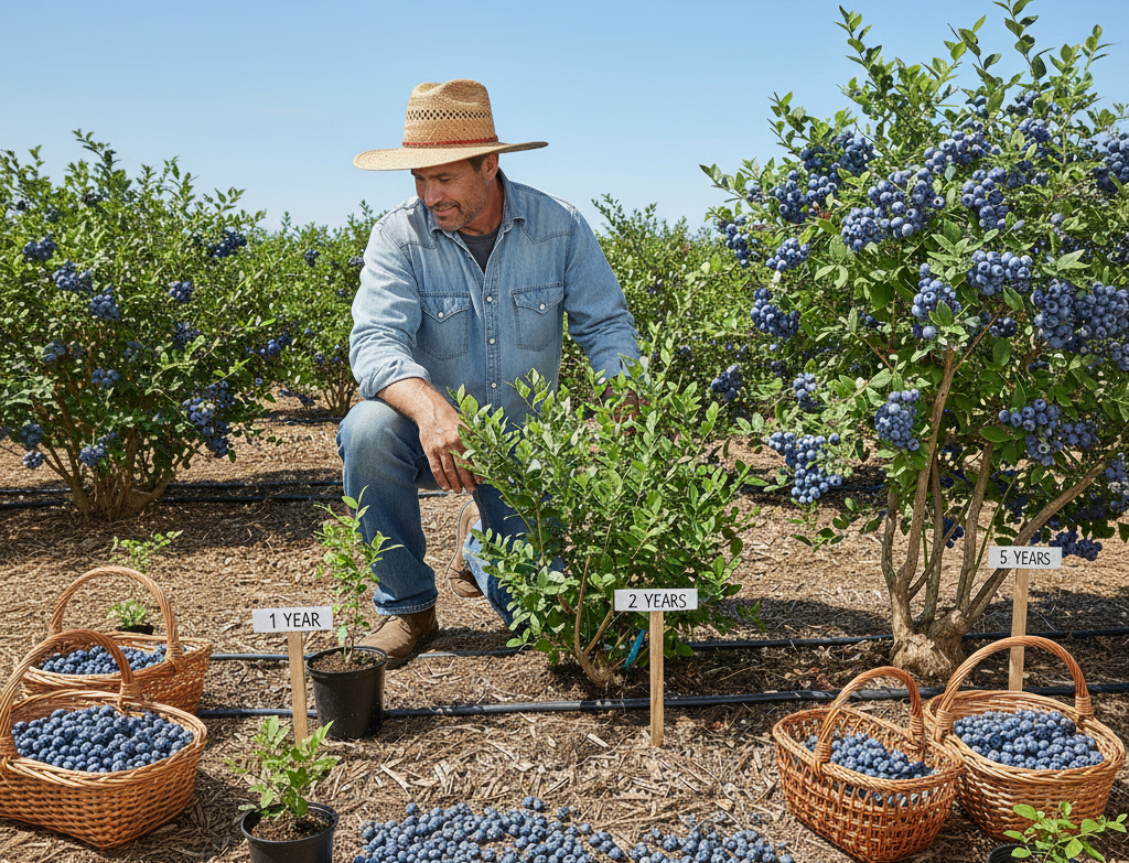 ブルーベリーは実がなるまで何年？失敗しない栽培法と長寿命の育て方