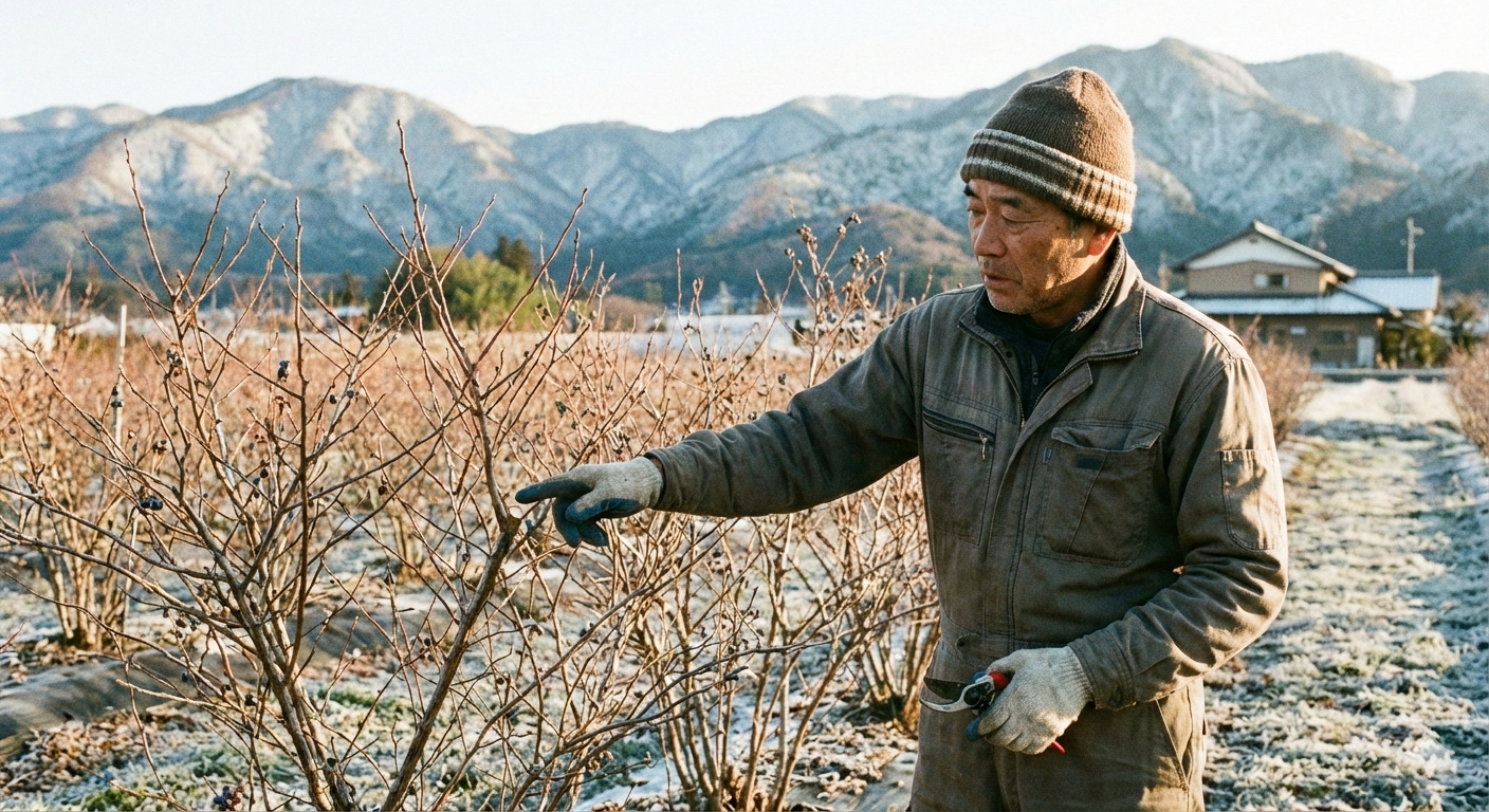 ブルーベリーの剪定はどこを切る？