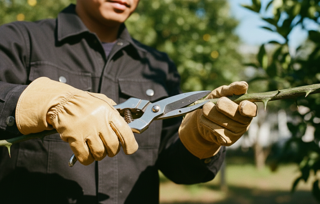 伸びすぎた柚子の剪定時期に合わせた強剪定のコツ