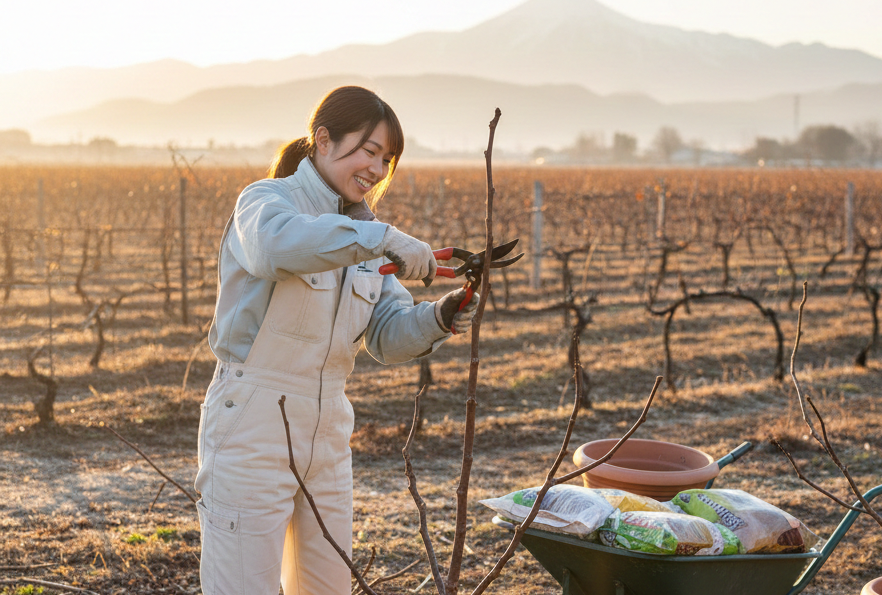 イチジクの植え替え時期に合わせた剪定と管理